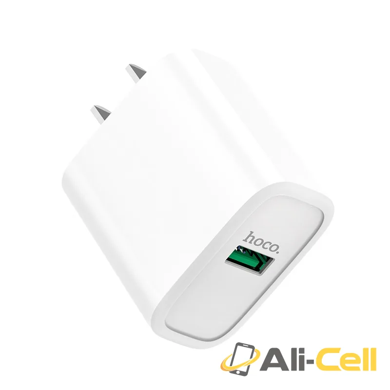 Wall charger “C69 Dynamic power” CN plug single USB QC3.0 set with cable (C69 Type C White, Set With Type C Cable) — 3