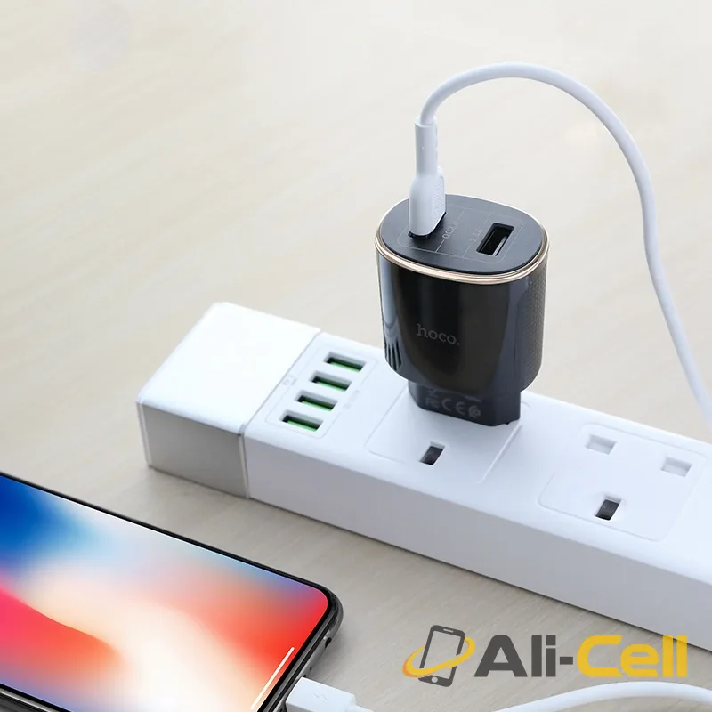 Wall charger “C60A Prestige” EU plug dual USB QC3.0 (C60a White) — 6