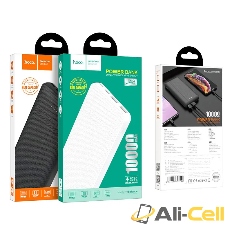 Power bank “J48 Nimble” 10000mAh dual USB output (J48 Black) — 7