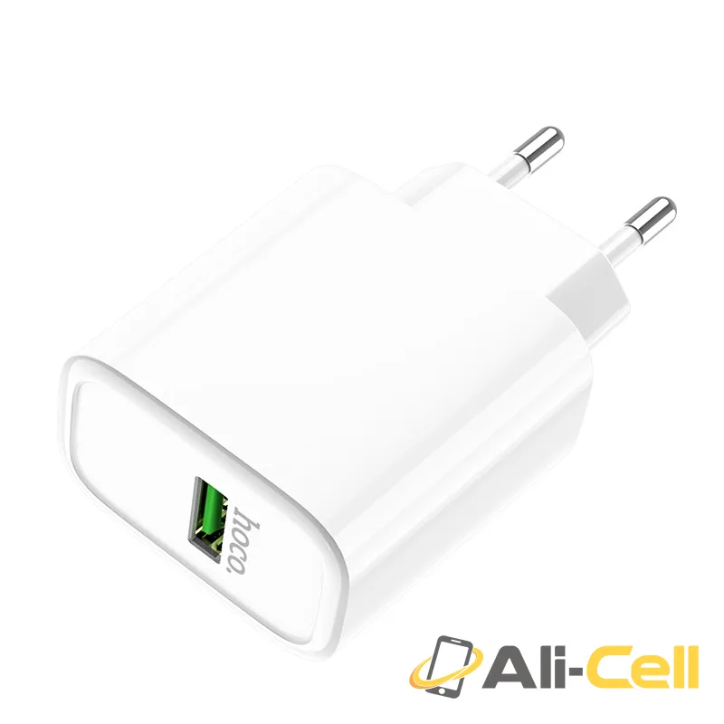Wall charger “C69A Dynamic power” EU plug single USB QC3.0 set with cable (C69a Micro Usb White, Set With Micro Usb Cable) — 2