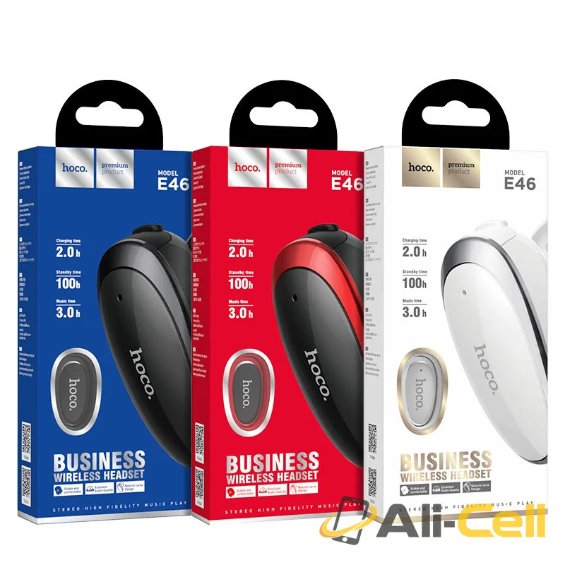 Wireless headset “E46 Voice” earphone with mic (E46 Black) — 7