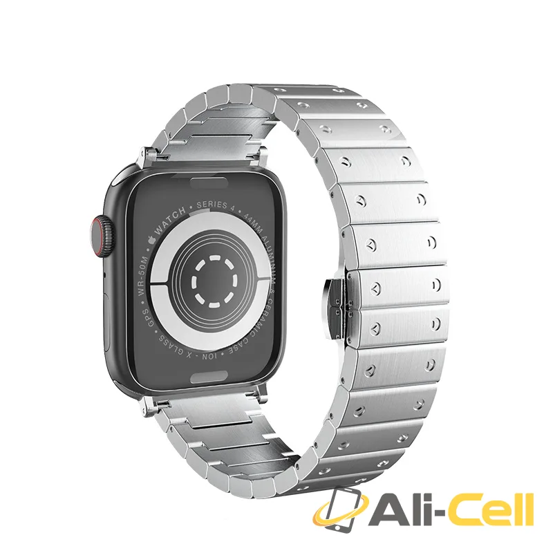 Watchband for Apple Watch Series 1 / 2 / 3 / 4 “WB07 Precious” stainless steel (Wb07 Silver, 42 44mm) — 2