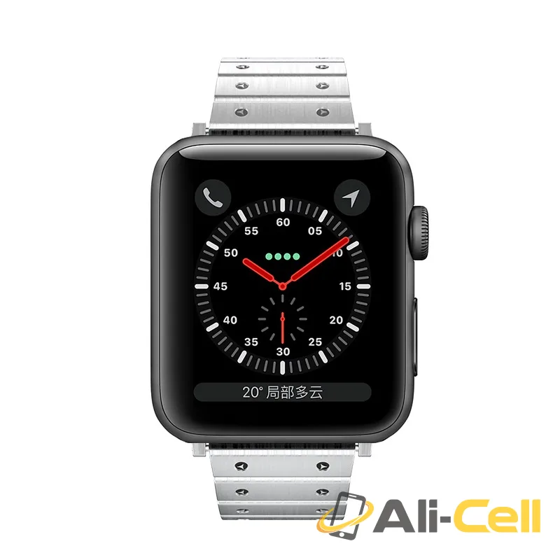 Watchband for Apple Watch Series 1 / 2 / 3 / 4 “WB07 Precious” stainless steel (Wb07 Silver, 42 44mm) — 4
