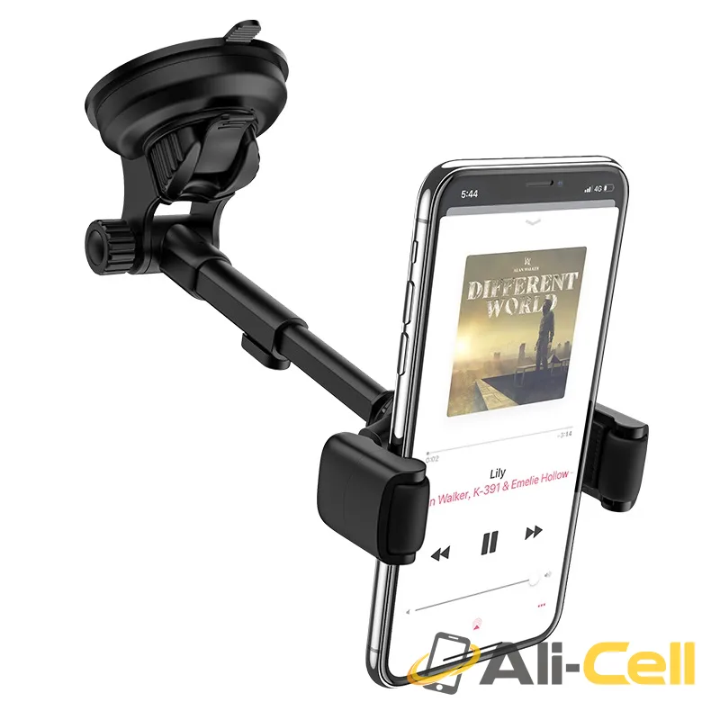 Car holder “S12 Lite” dashboard suction base (S12 Lite Black Silver) — 4