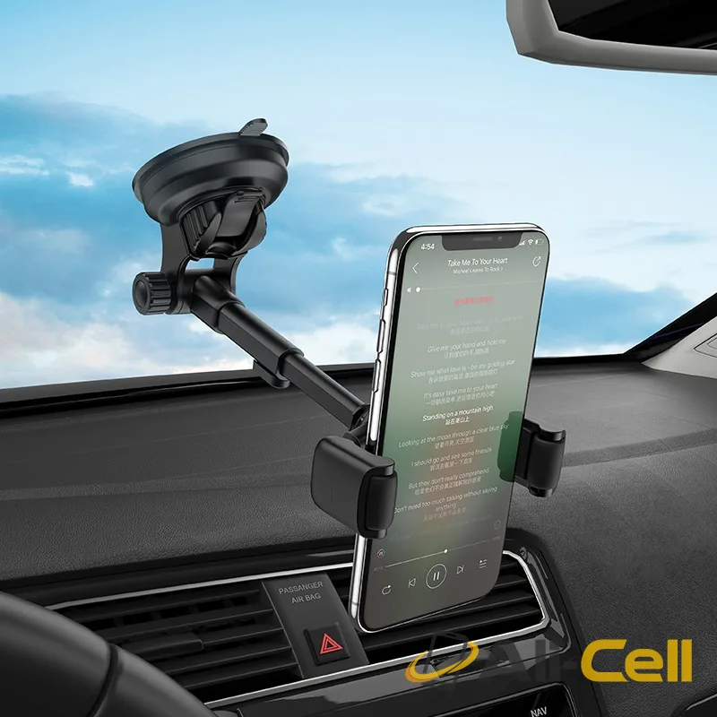 Car holder “S12 Lite” dashboard suction base (S12 Lite Black Silver) — 6