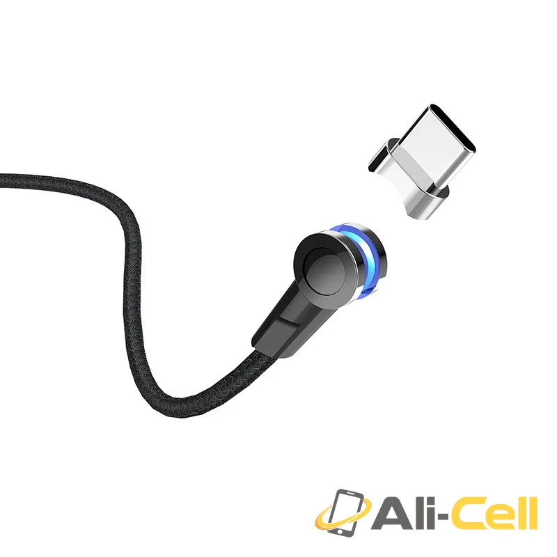 Cable USB to Type-C “S8 Magnetic” charging wire (S8 Type C Black, 1.2m) — 3