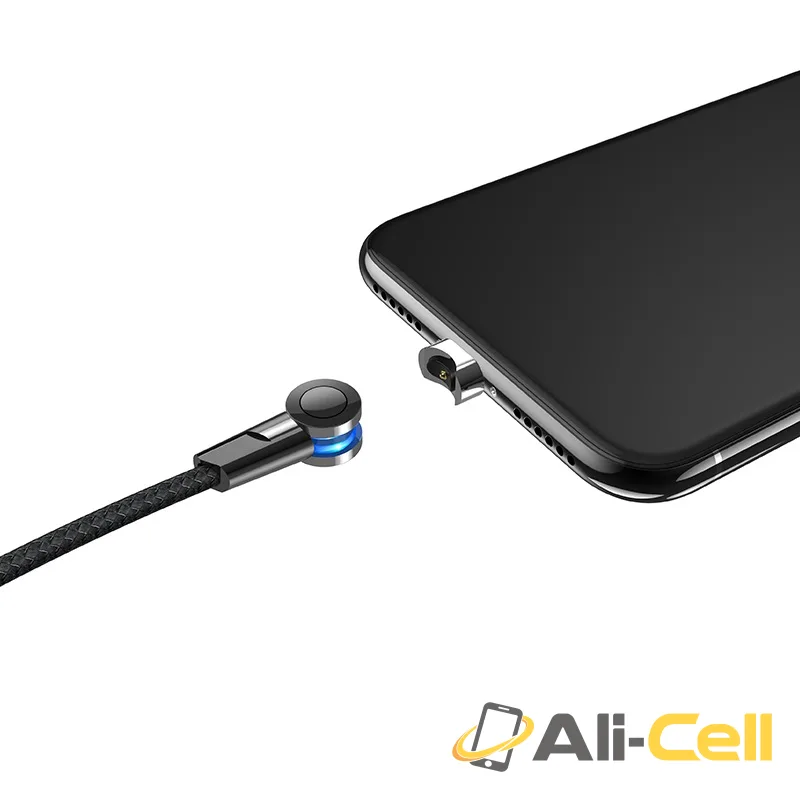 Cable USB to Lightning “S8 Magnetic” charging wire (S8 Lightning Black, 1.2m) — 4