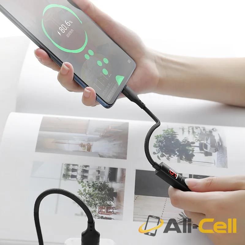 Cable USB to Type-C “S13 Central control” charging data sync with timer (S13 Type C Red, 1.2m) — 6