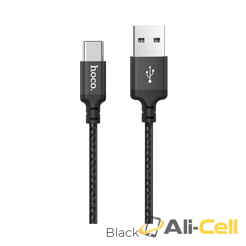 Cable USB to Type-C “X14 Times speed” charging data sync canned package (X14 Type C Black, 1.0m)