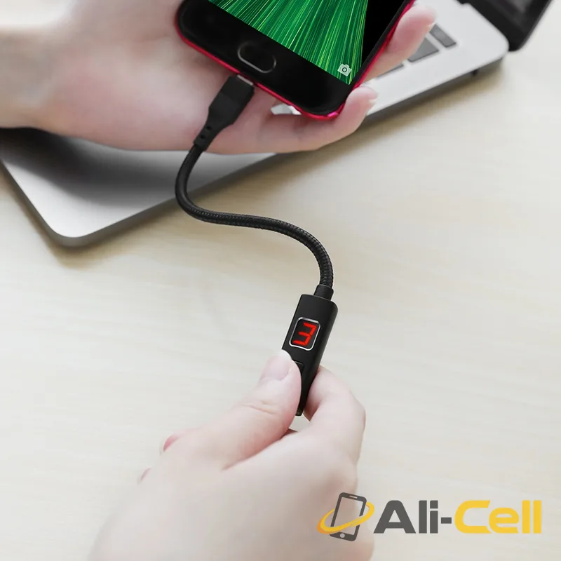 Cable USB to Micro-USB “S13 Central control” charging data sync with timer (S13 Micro Usb Red, 1.2m) — 6