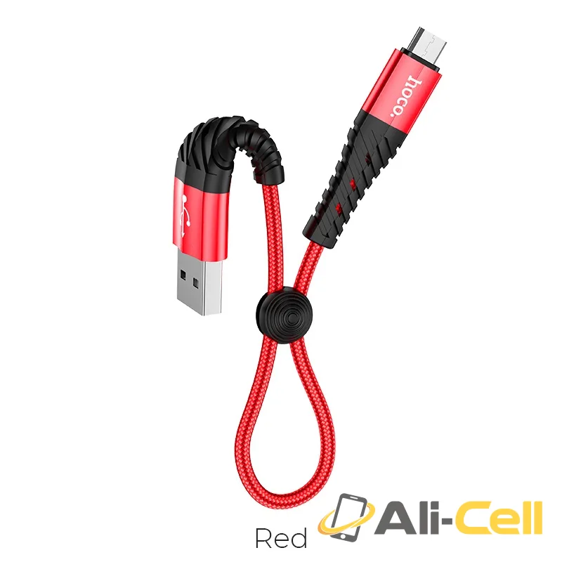 Cable USB to Micro-USB “X38 Cool” charging data sync 0.25m (X38 Micro Usb 25cm Red)