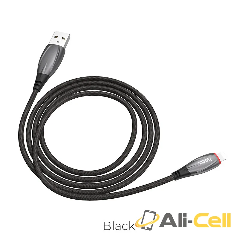 Cable USB to Lightning “U71 Star” charging data sync (U71 Lightning Black, 1.2m)