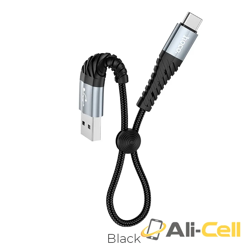 Cable USB to Type-C “X38 Cool” charging data sync 0.25m (X38 Type C 25cm Black)