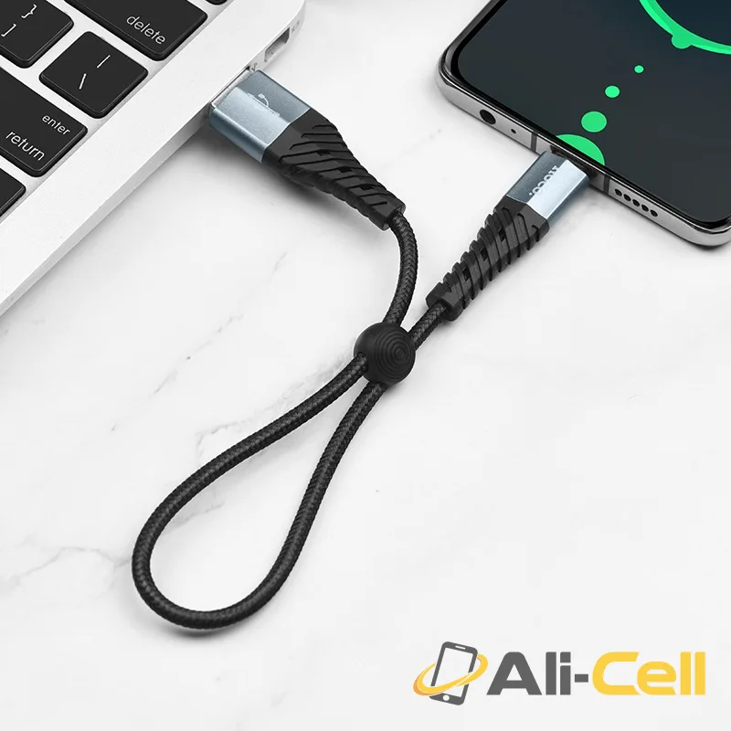 Cable USB to Type-C “X38 Cool” charging data sync 0.25m (X38 Type C 25cm Black) — 5