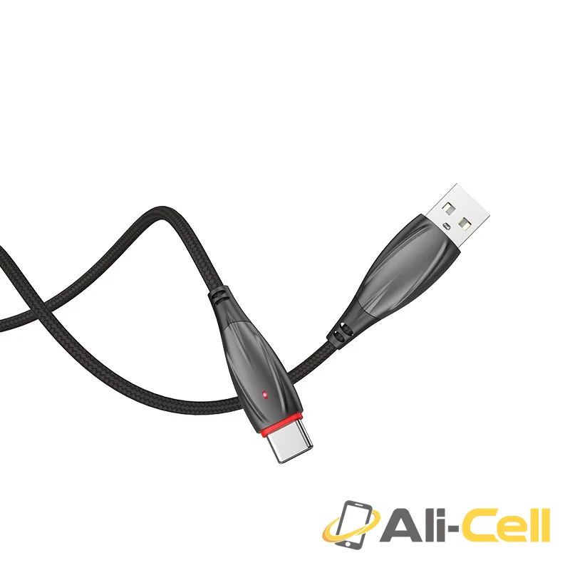 Cable USB to Type-C “U71 Star” charging data sync (U71 Type C Black, 1.2m) — 3