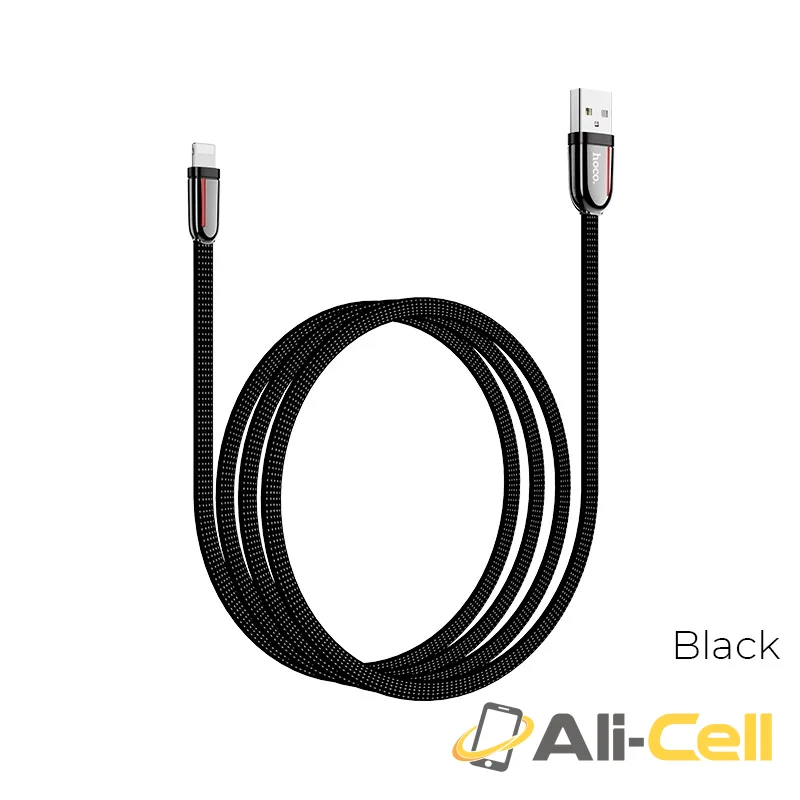Cable USB to Lightning “U74 Grand” charging data sync (U74 Lightning Black, 1.2m)