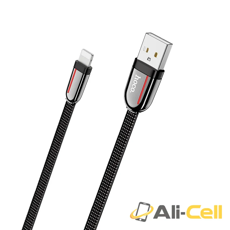 Cable USB to Lightning “U74 Grand” charging data sync (U74 Lightning Black, 1.2m) — 2