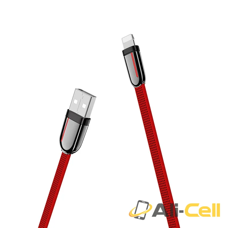 Cable USB to Lightning “U74 Grand” charging data sync (U74 Lightning Black, 1.2m) — 3
