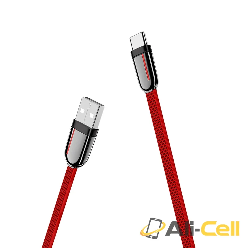 Cable USB to Type-C “U74 Grand” charging data sync (U74 Type C Red, 1.2m) — 3