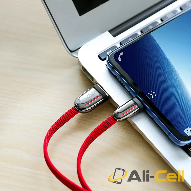 Cable USB to Type-C “U74 Grand” charging data sync (U74 Type C Red, 1.2m) — 5