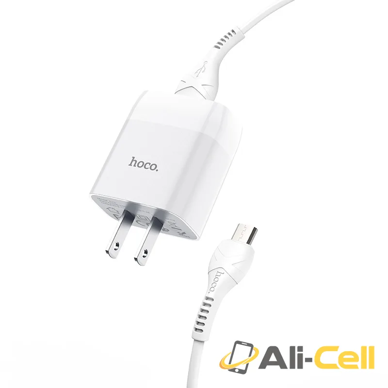 Wall charger “C72 Glorious” US plug single USB set with cable (C72 Lightning White, Set With Lightning Cable) — 4