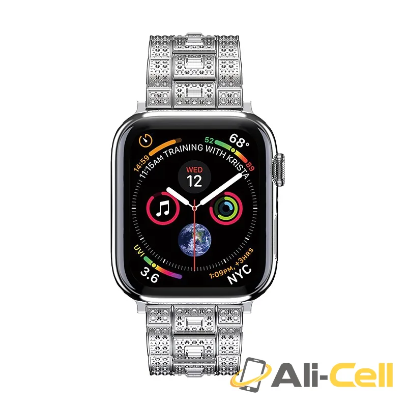 Watchband for Apple Watch Series 1 / 2 / 3 / 4 “WB13 Starlight” stainless steel (Wb13 Black, 42 44mm) — 2