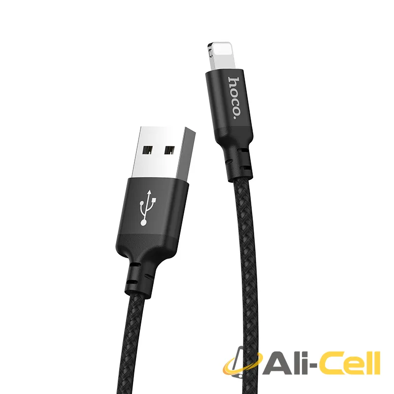 Cable USB to Lightning “X14 Times speed” charging data sync canned package (X14 Lightning Black, 1.0m) — 2