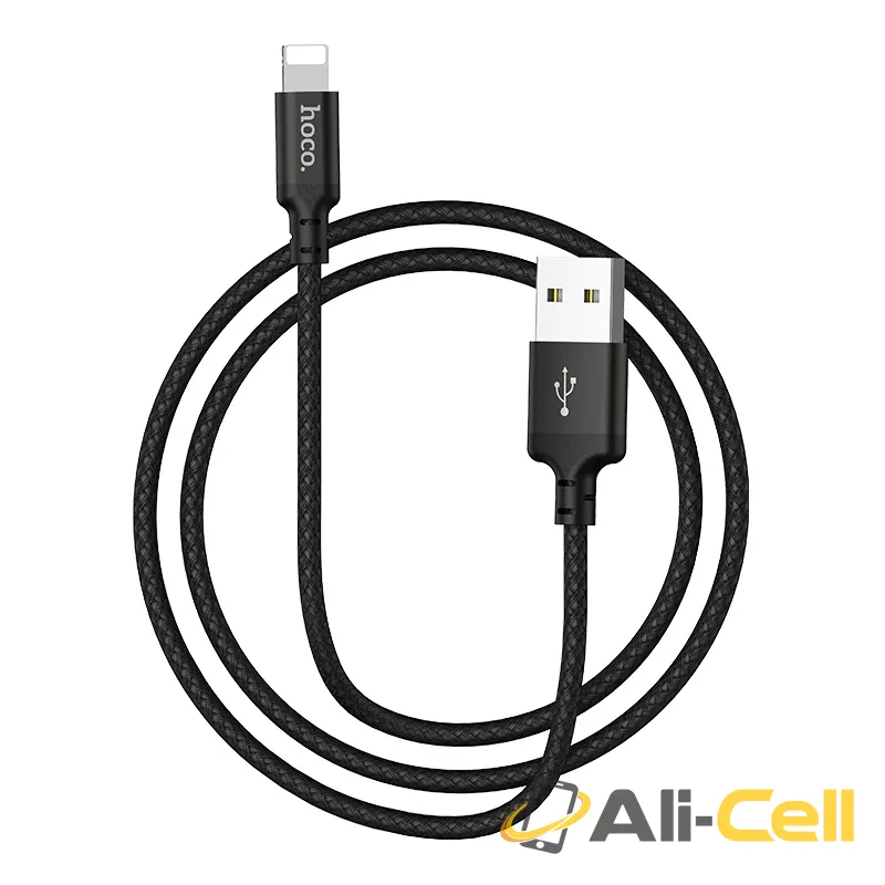 Cable USB to Lightning “X14 Times speed” charging data sync canned package (X14 Lightning Black, 1.0m) — 3