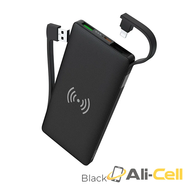 Power bank “S10” 10000mAh wireless charging (S10 Black)