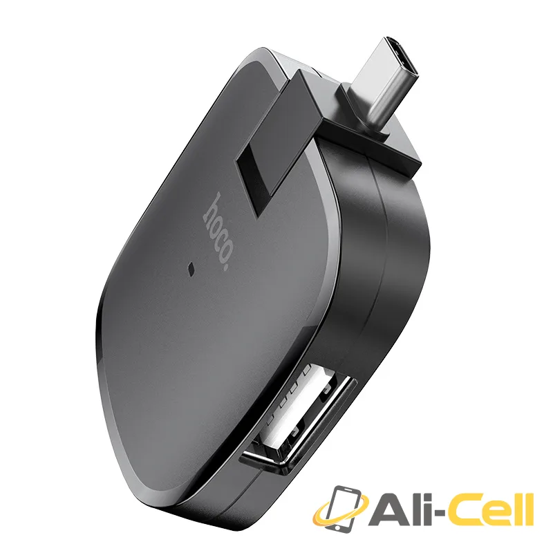 Type-C hub “HB11” USB-C to 3 ports USB 2.0 converter (Hb11 Black) — 2