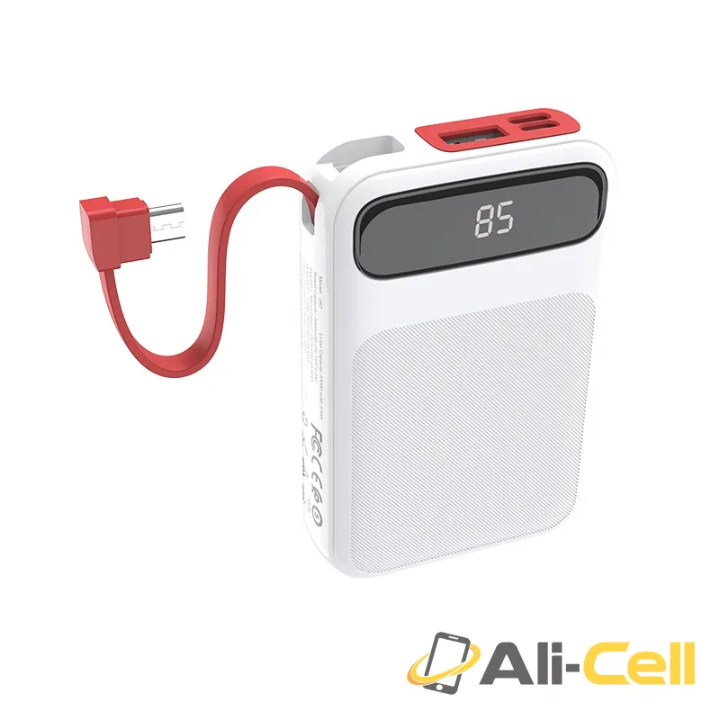 Power bank “J40 Powerful” 10000mAh with built-in cable (J40 Lightning, Built In Lightning Wire) — 2