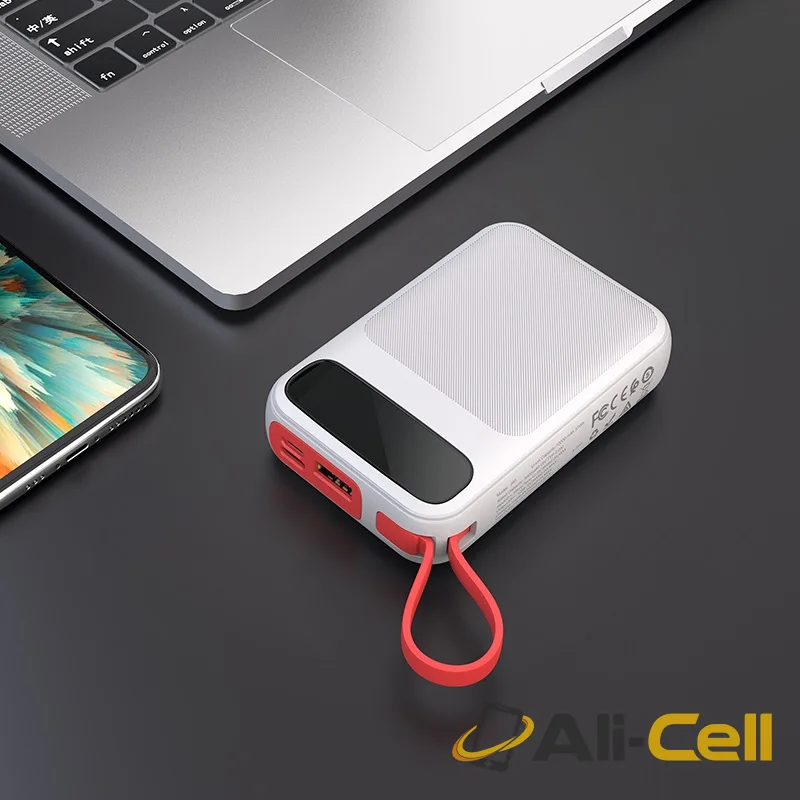 Power bank “J40 Powerful” 10000mAh with built-in cable (J40 Type C, Built In Type C Wire) — 5