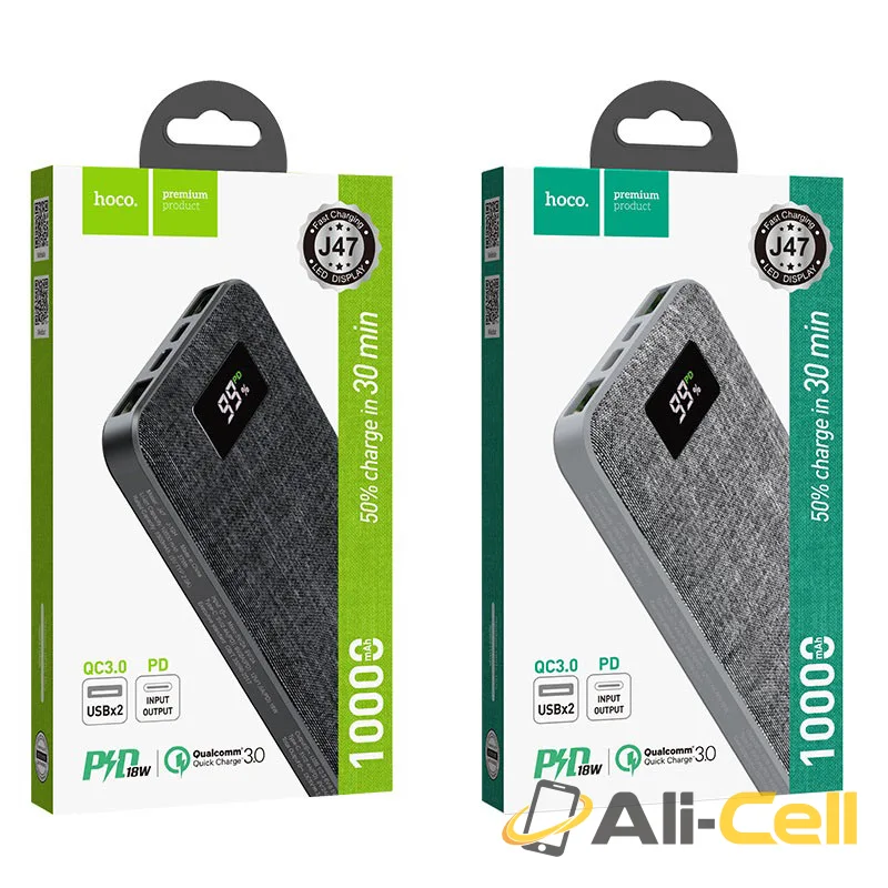 Power bank “J47 Element” PD + QC3.0 10000mAh (J47 Black) — 7