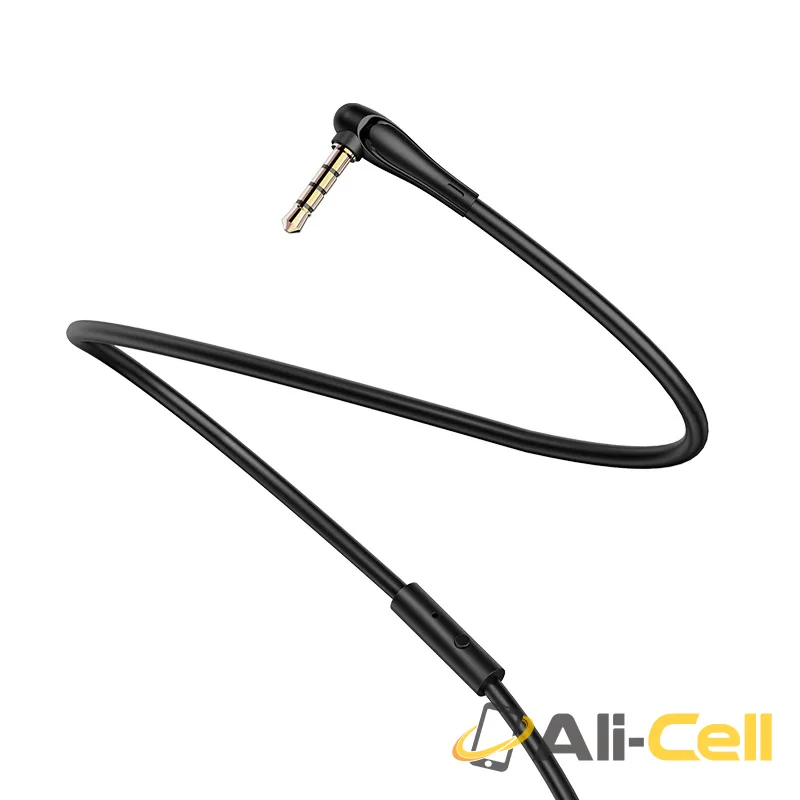 Cable 3.5mm to 3.5mm “UPA15” AUX with mic and button (Upa15 Black, 1.0m) — 4