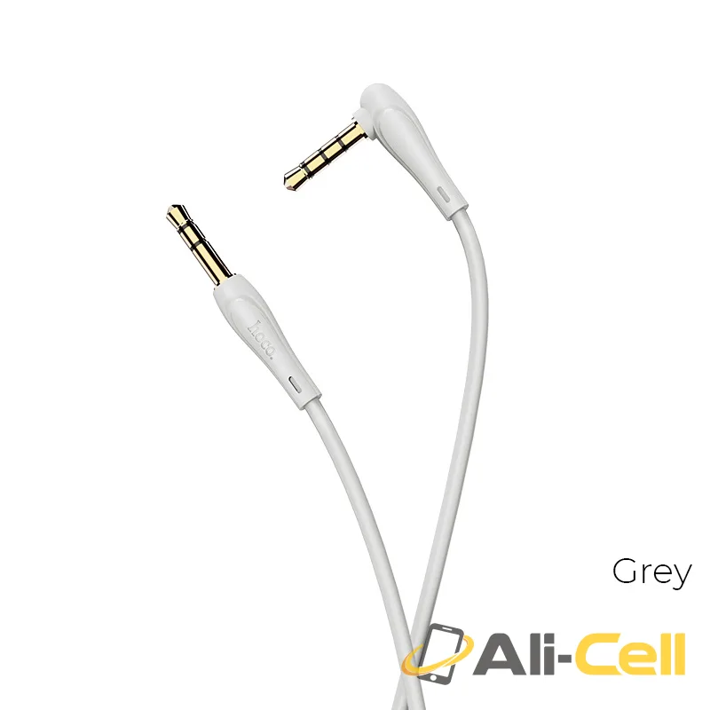 Cable 3.5mm to 3.5mm “UPA15” AUX with mic and button (Upa15 Gray, 1.0m)