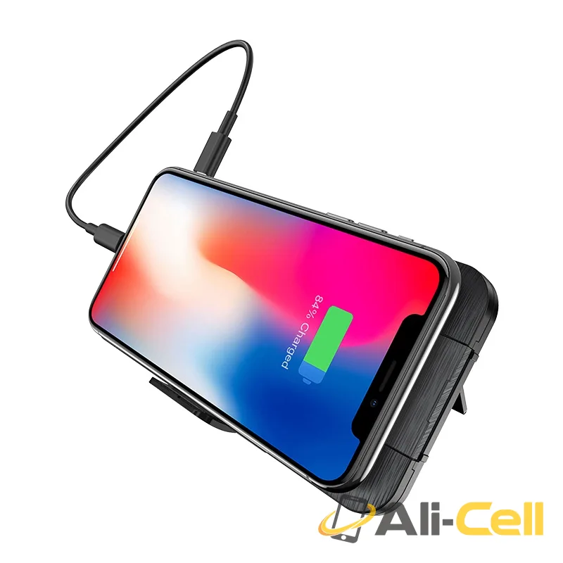 Power bank “S16 Energy lake” wireless charging 10000mAh PD (S16 Black) — 4