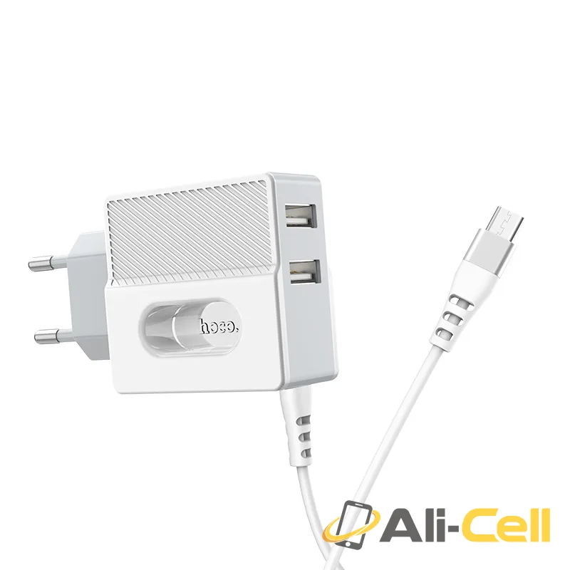 Wall charger “C75 Imperious” dual USB port EU with built-in wire (C75 Lightning, Built In Lightning Wire) — 4