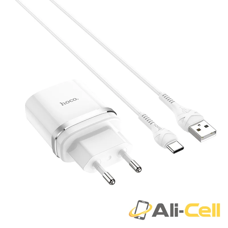 Wall charger “C12Q Smart” QC3.0 EU single USB set with cable (C12q Micro Usb White, Set With Micro Usb Cable) — 2