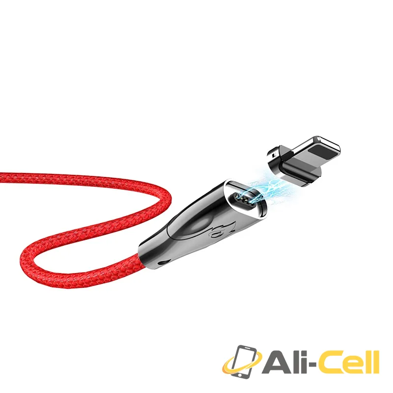 Cable USB to Lightning “U75 Blaze” magnetic charging data sync (U75 Lightning Black, 1.2m) — 3