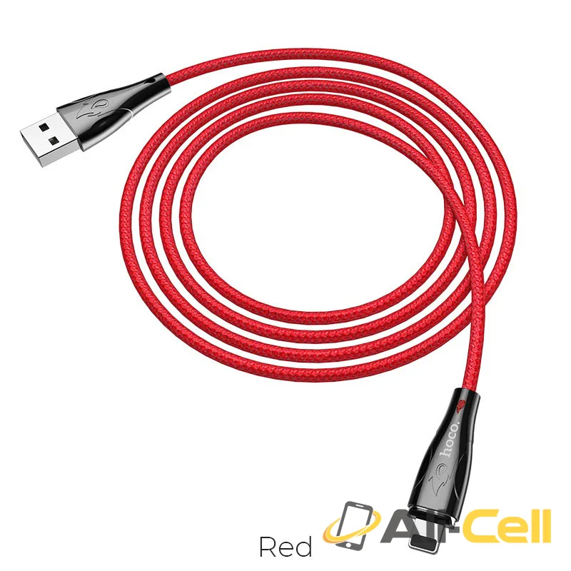 Cable USB to Lightning “U75 Blaze” magnetic charging data sync (U75 Lightning Red, 1.2m)