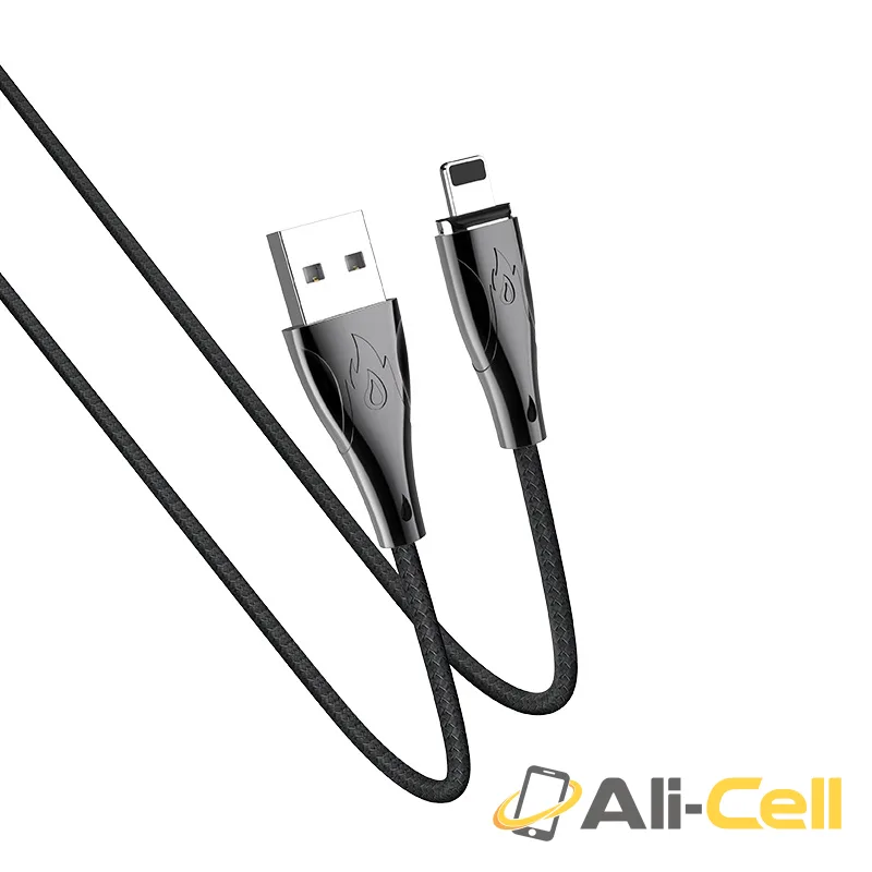 Cable USB to Lightning “U75 Blaze” magnetic charging data sync (U75 Lightning Red, 1.2m) — 2