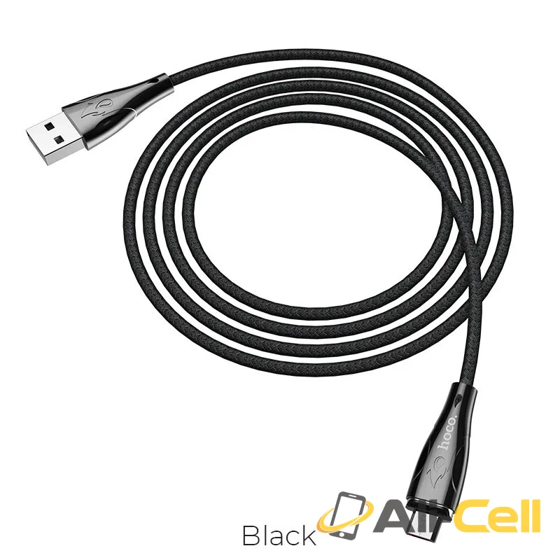 Cable USB to Micro-USB “U75 Blaze” magnetic charging data sync (U75 Micro Usb Black, 1.2m)