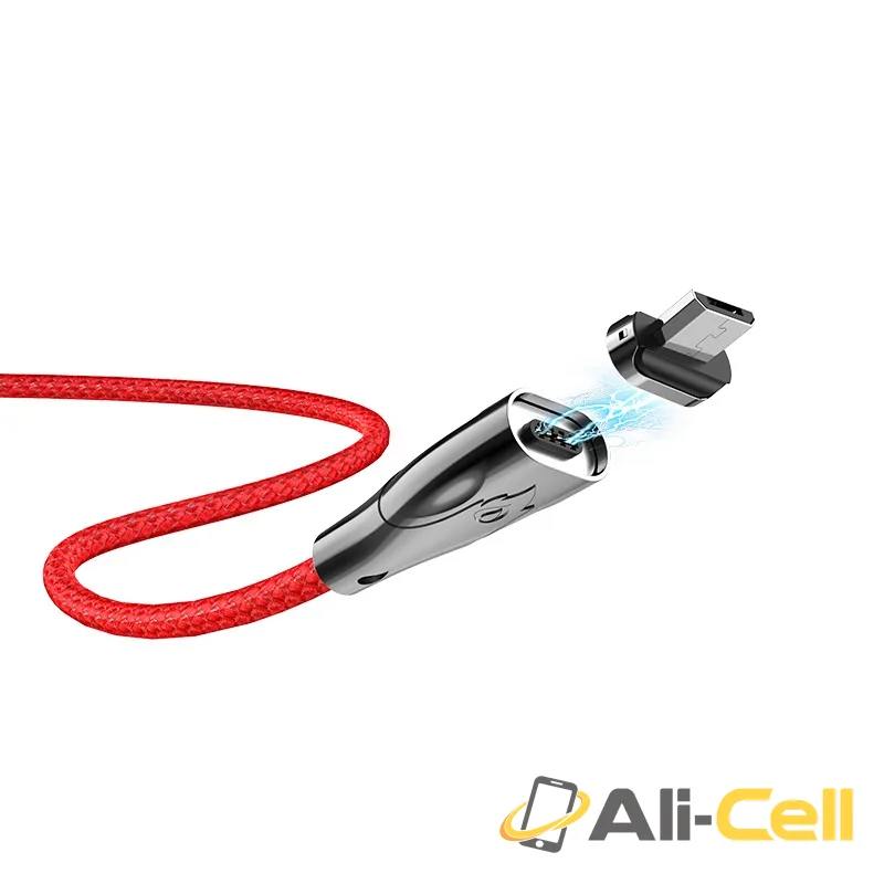 Cable USB to Micro-USB “U75 Blaze” magnetic charging data sync (U75 Micro Usb Black, 1.2m) — 3