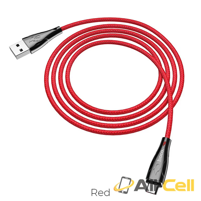 Cable USB to Micro-USB “U75 Blaze” magnetic charging data sync (U75 Micro Usb Red, 1.2m)