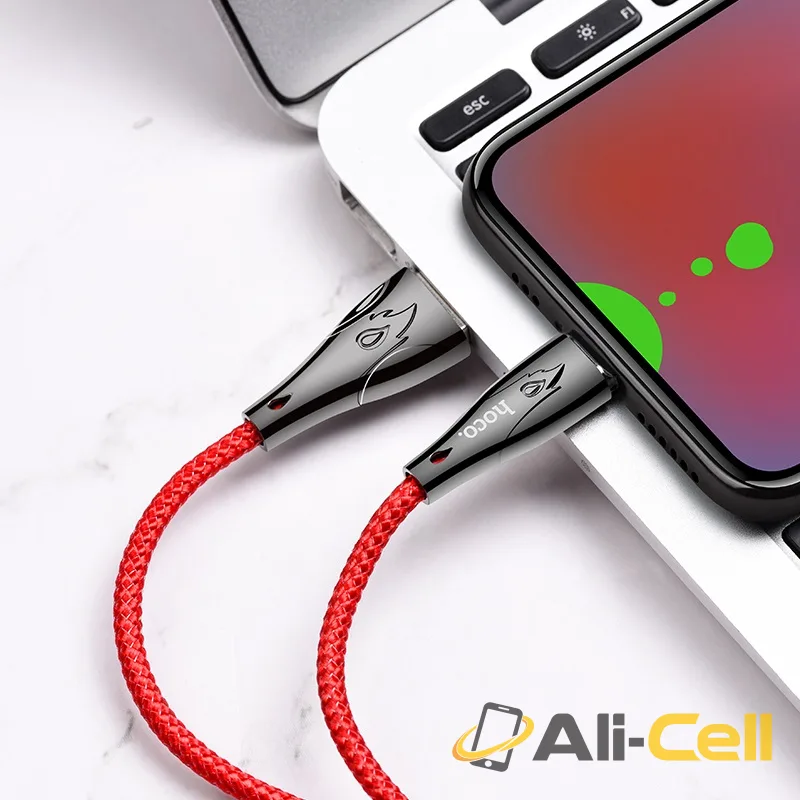 Cable USB to Micro-USB “U75 Blaze” magnetic charging data sync (U75 Micro Usb Red, 1.2m) — 5