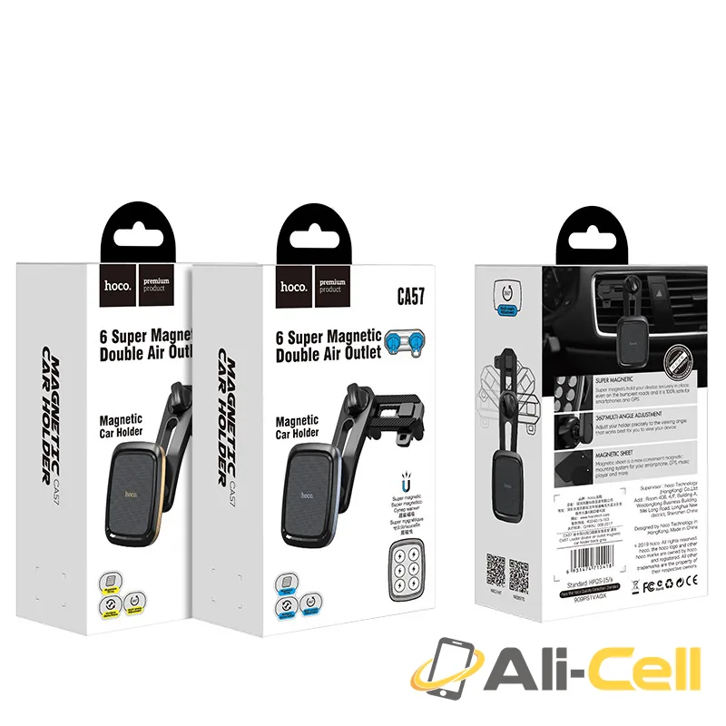 Car holder “CA57 Leader” magnetic air outlet (Ca57 Black Grey) — 7