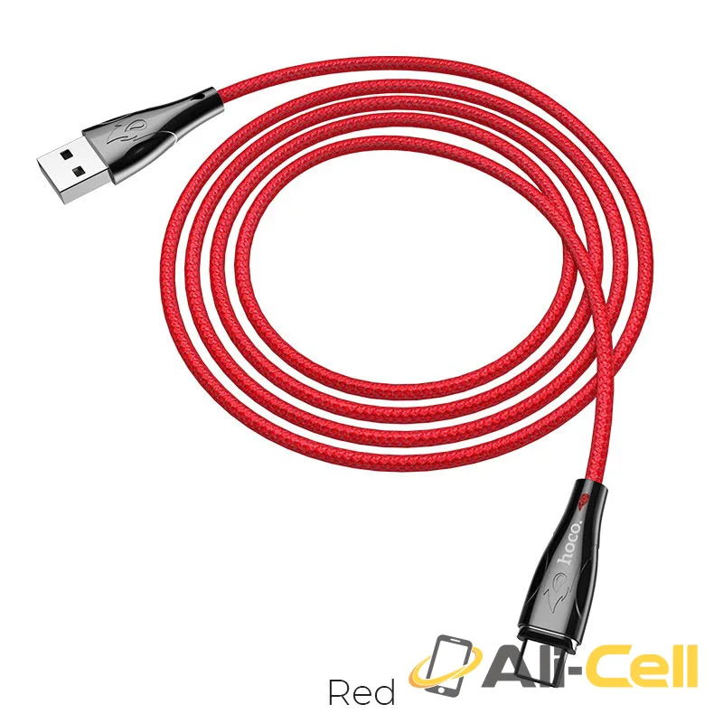 Cable USB to Type-C “U75 Blaze” magnetic charging data sync (U75 Type C Red, 1.2m)