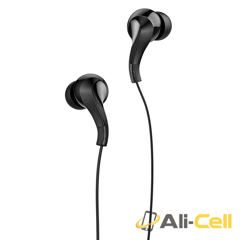 Wired earphones 3.5mm “M68 Easy clip” telescopic (M68 White) — 2