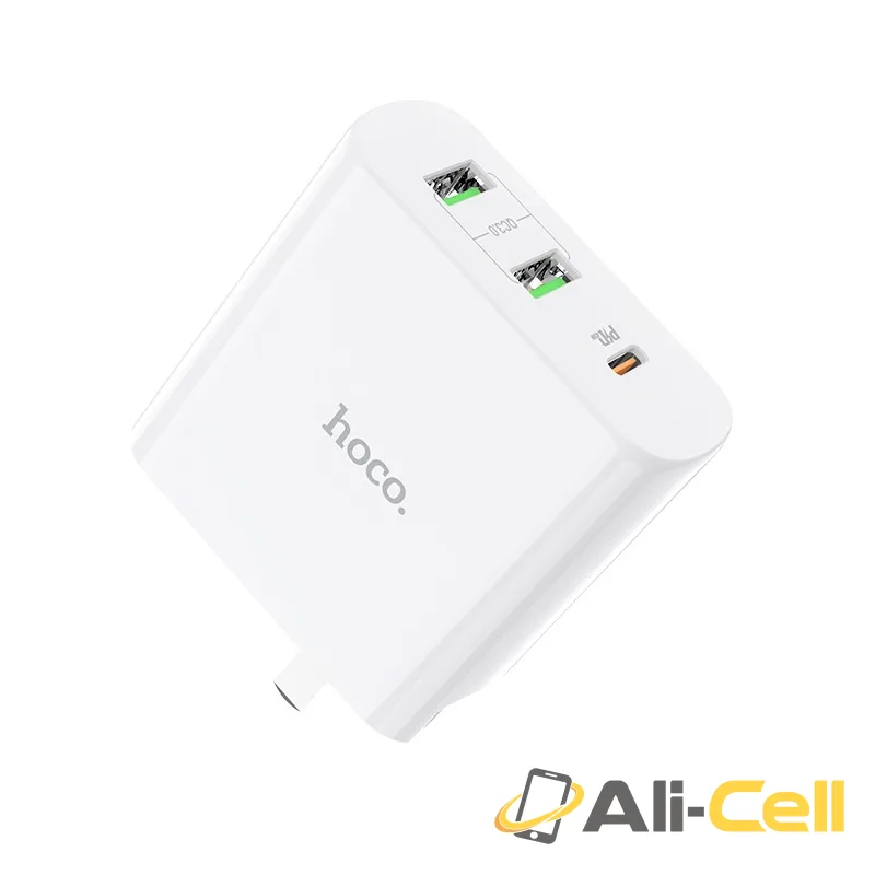 Wall charger “C74 63W Speedmaster” PD3.0 + QC3.0 (C74 White, CN) — 4