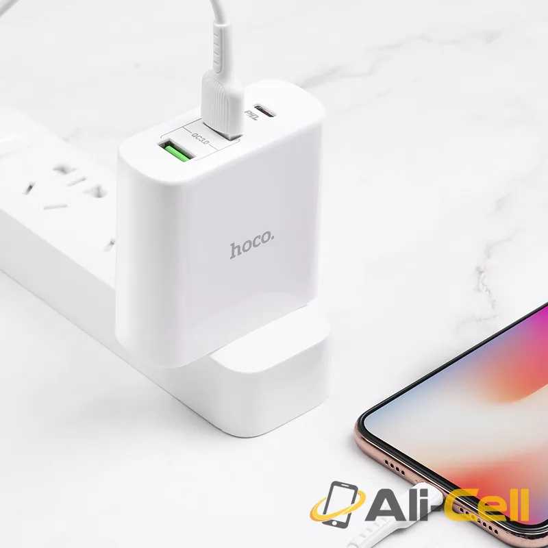Wall charger “C74 63W Speedmaster” PD3.0 + QC3.0 (C74 White, CN) — 6